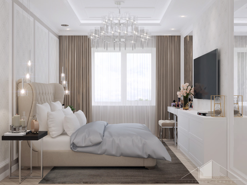 Дизайн трехкомнатной квартиры в стиле неоклассика