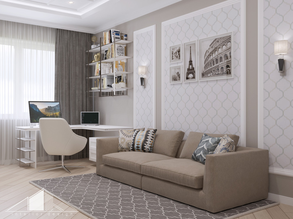 Дизайн трехкомнатной квартиры в стиле неоклассика