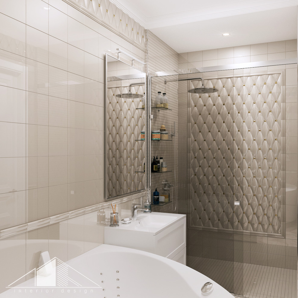 Дизайн трехкомнатной квартиры в стиле неоклассика