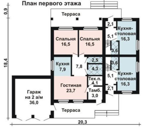 Современный дом для трех семей