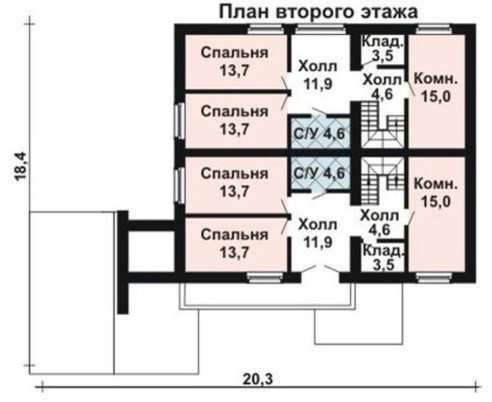 Современный дом для трех семей