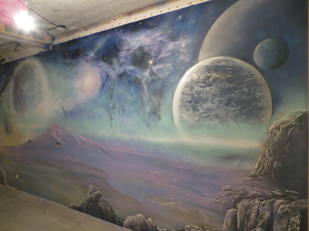 Роспись "Космос" в детской для мальчика