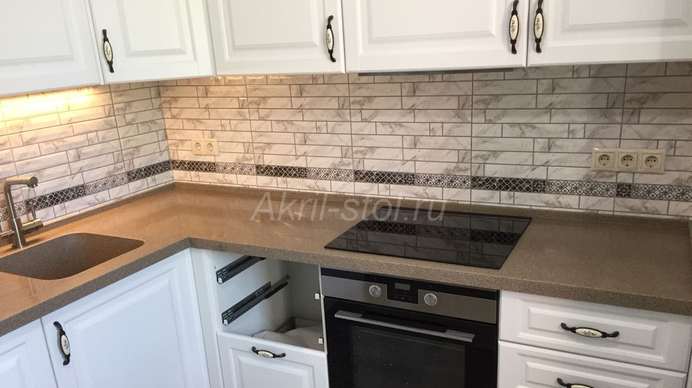 Обложка проекта: Кухонная столешница из камня на Баррикадную