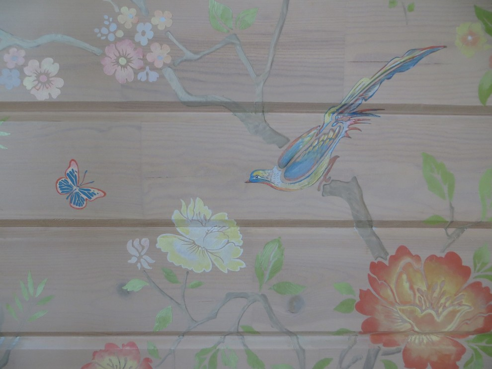 Роспись в детской комнате для девочки