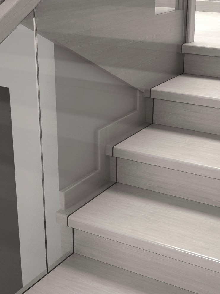 Облицовка бетонной лестницы