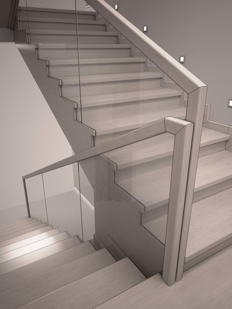 Облицовка бетонной лестницы