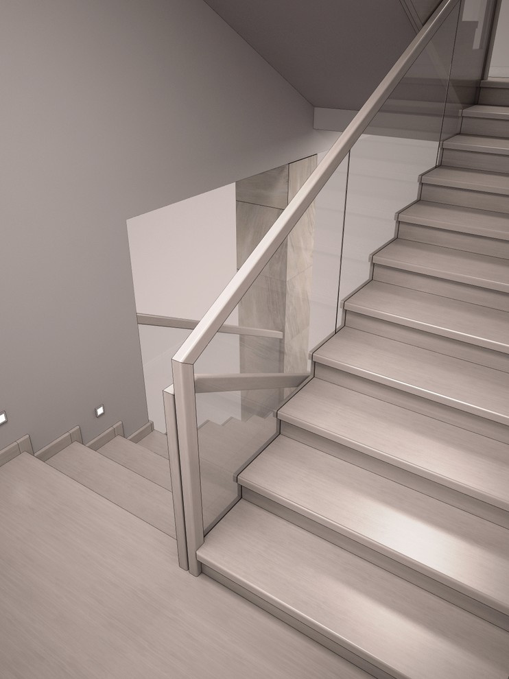 Облицовка бетонной лестницы