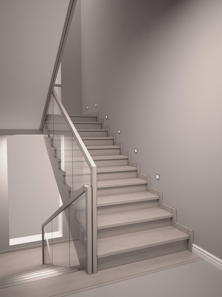 Облицовка бетонной лестницы