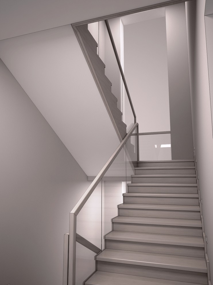 Облицовка бетонной лестницы