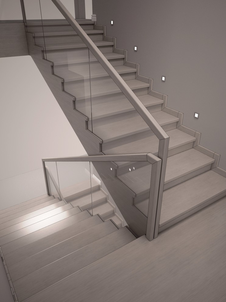 Облицовка бетонной лестницы