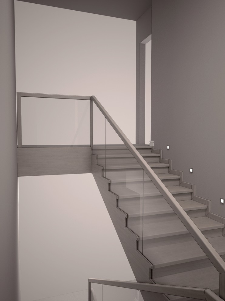 Облицовка бетонной лестницы