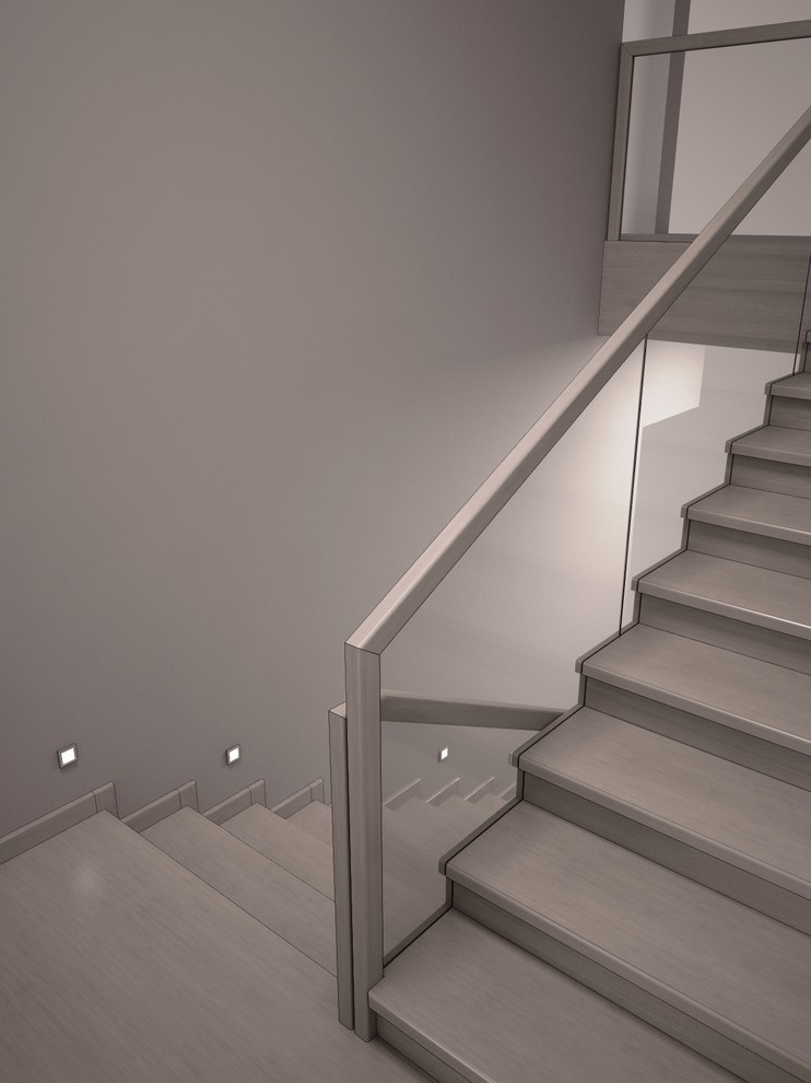 Облицовка бетонной лестницы