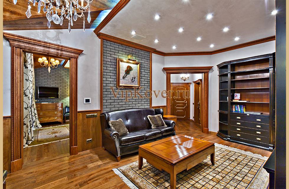 Обложка проекта: Кашмирский ковер Хешти в кабинете