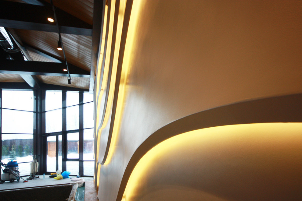 Обложка проекта: Модульная панель ZAHA в одном из частных бассейнов