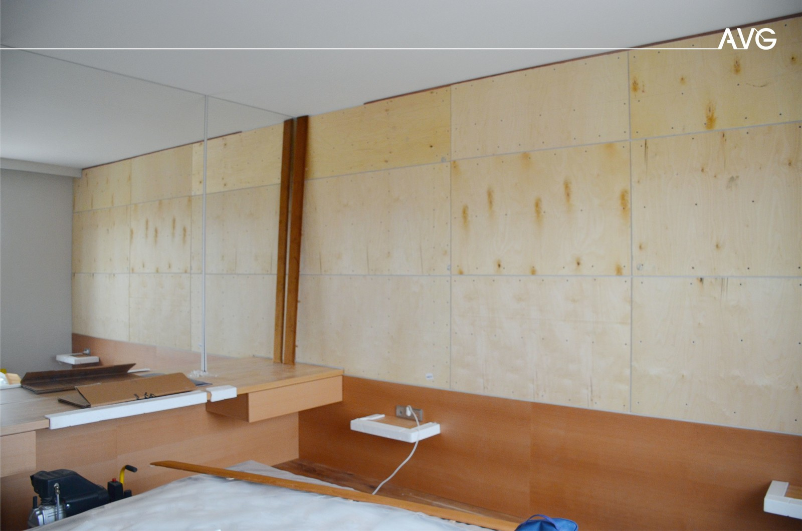 Мягкие стеновые панели в спальне.