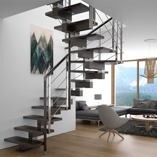 Модульная лестница с подсветкой