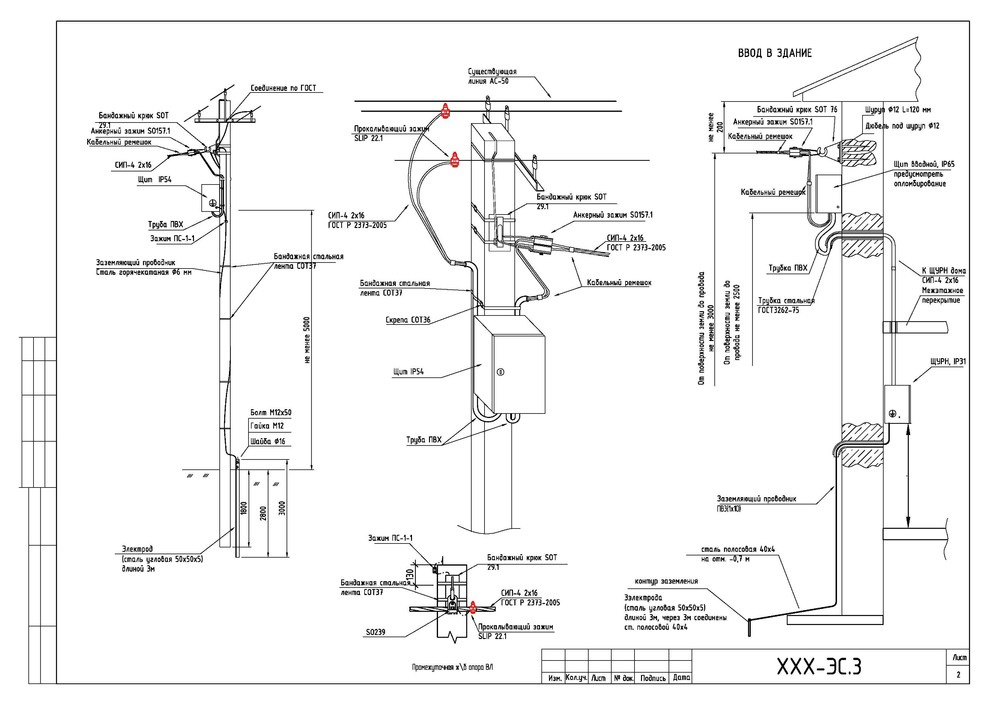 Проект электроснабжения и освещения (ЭОМ)