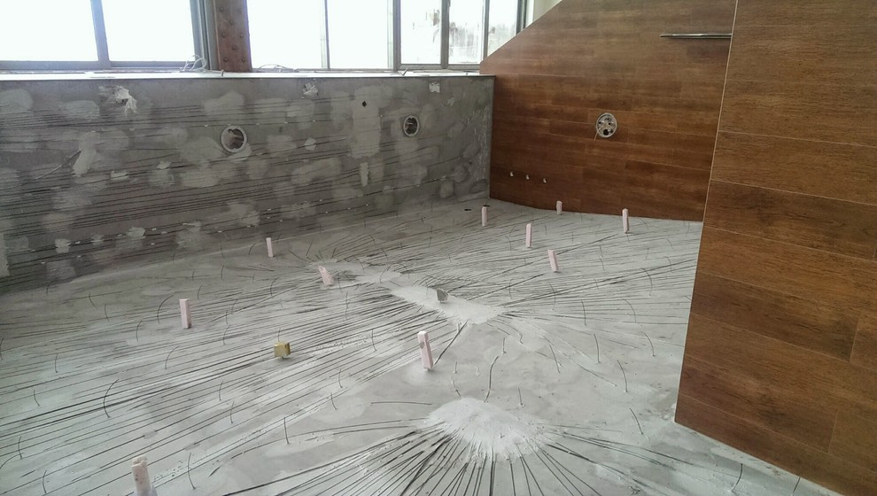 Звездное дно и стены в бассейне 300 точек