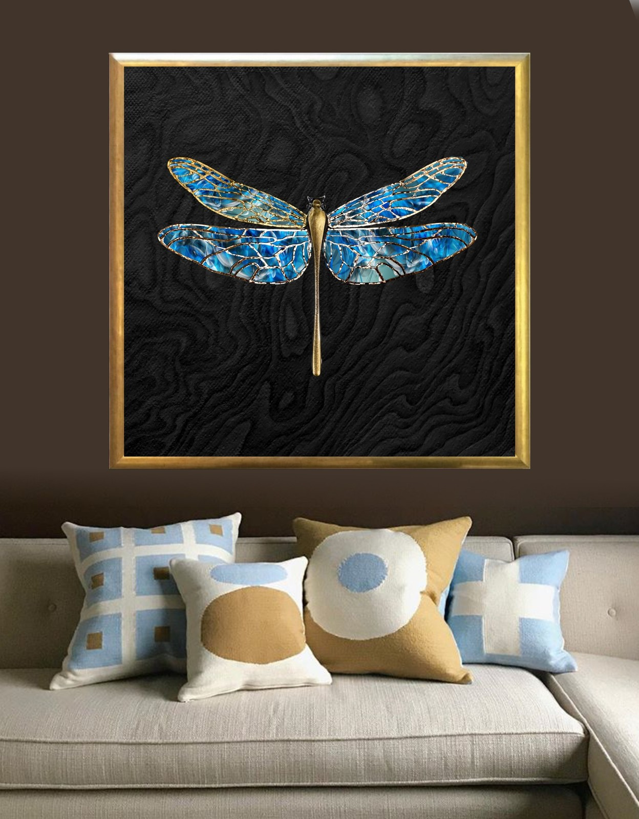 gribov art 'Golden dragonfly'