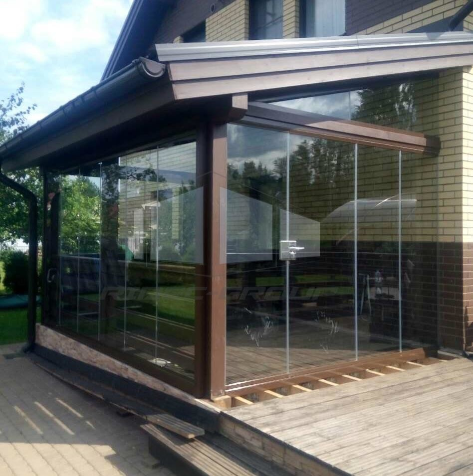 Обложка проекта: Безрамное остекление террасы