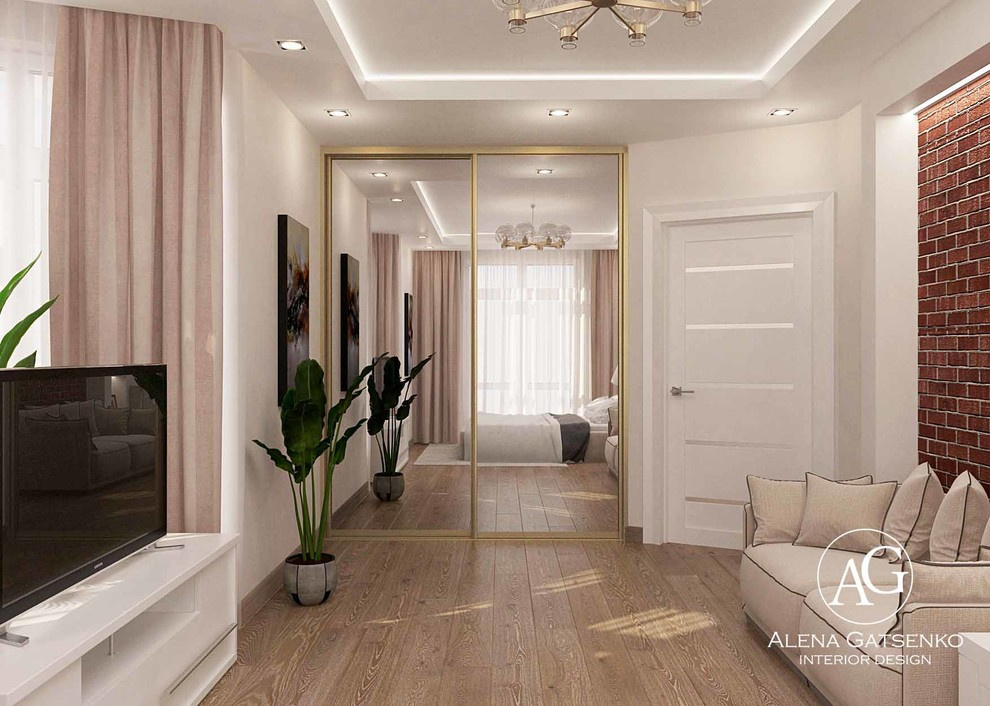 Дизайн однокомнатной квартиры в ЖК"Большой"