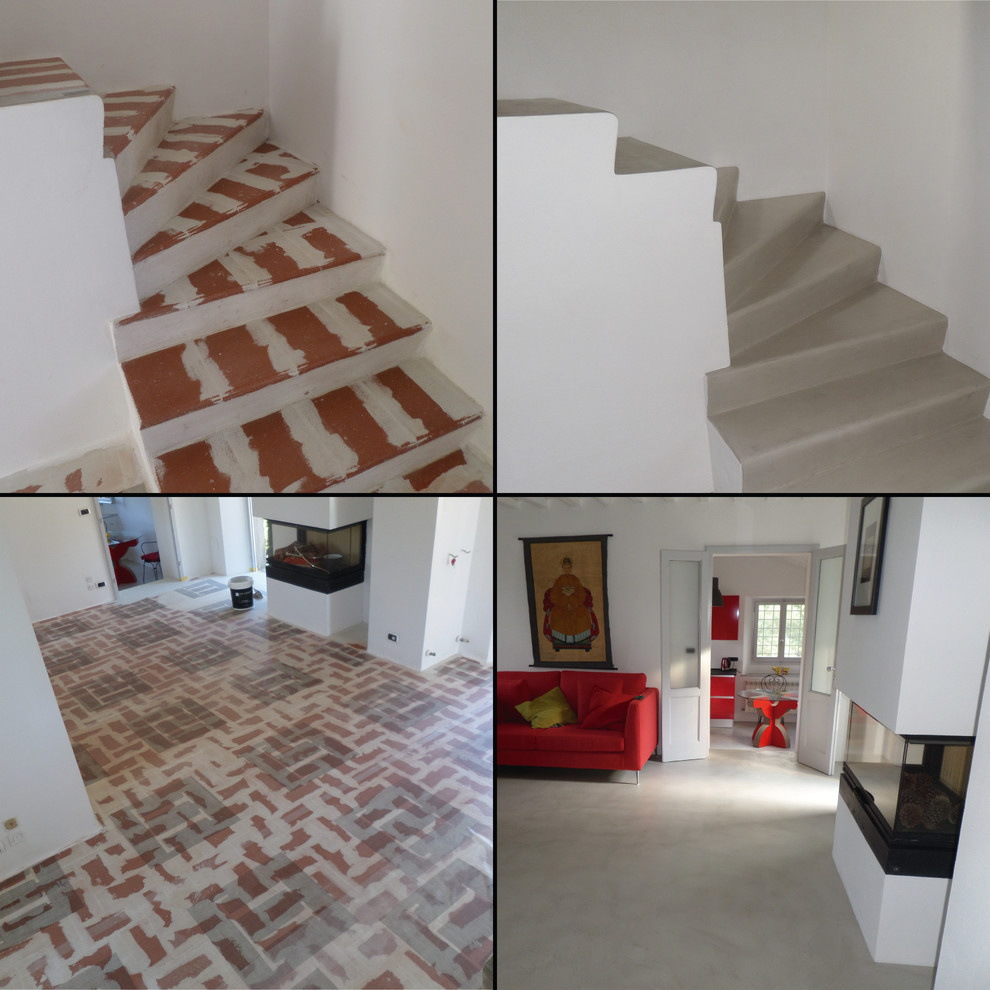 Микроцемент можно наносить на любую поверхность: ДО и ПОСЛЕ