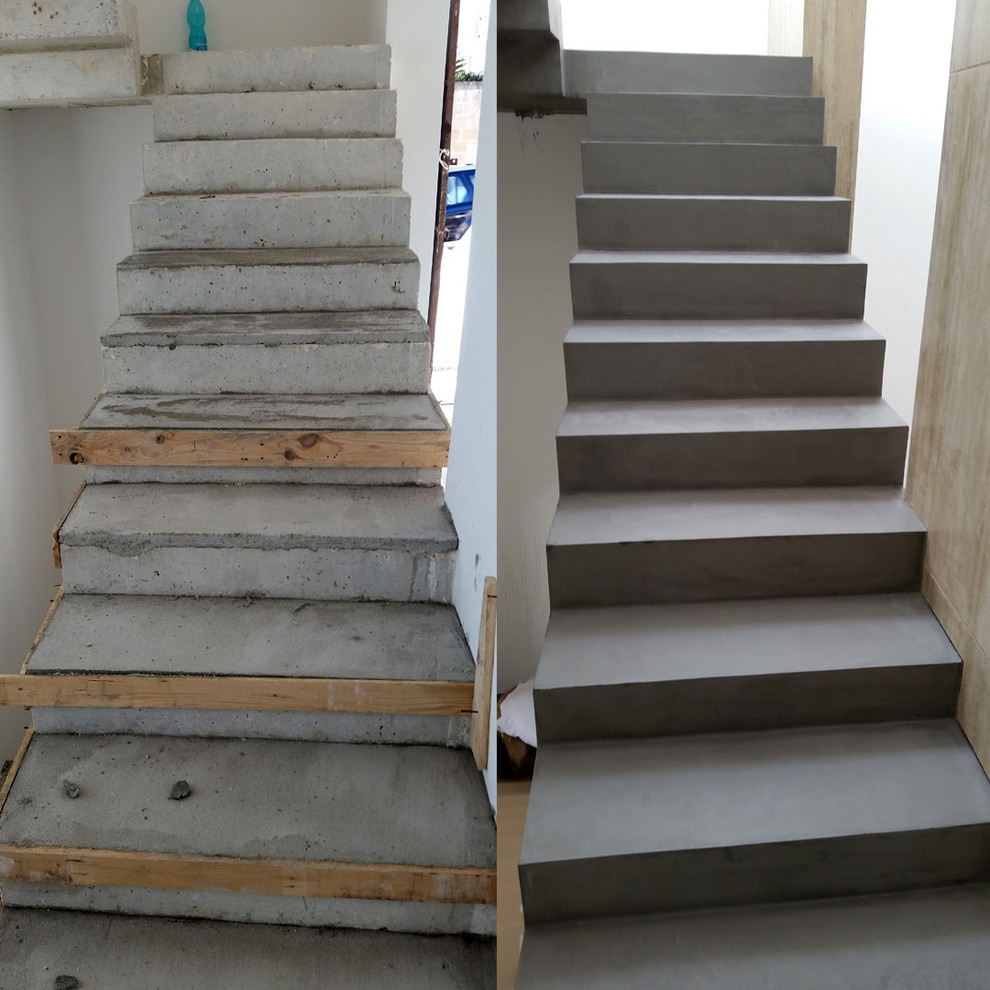 Микроцемент можно наносить на любую поверхность: ДО и ПОСЛЕ