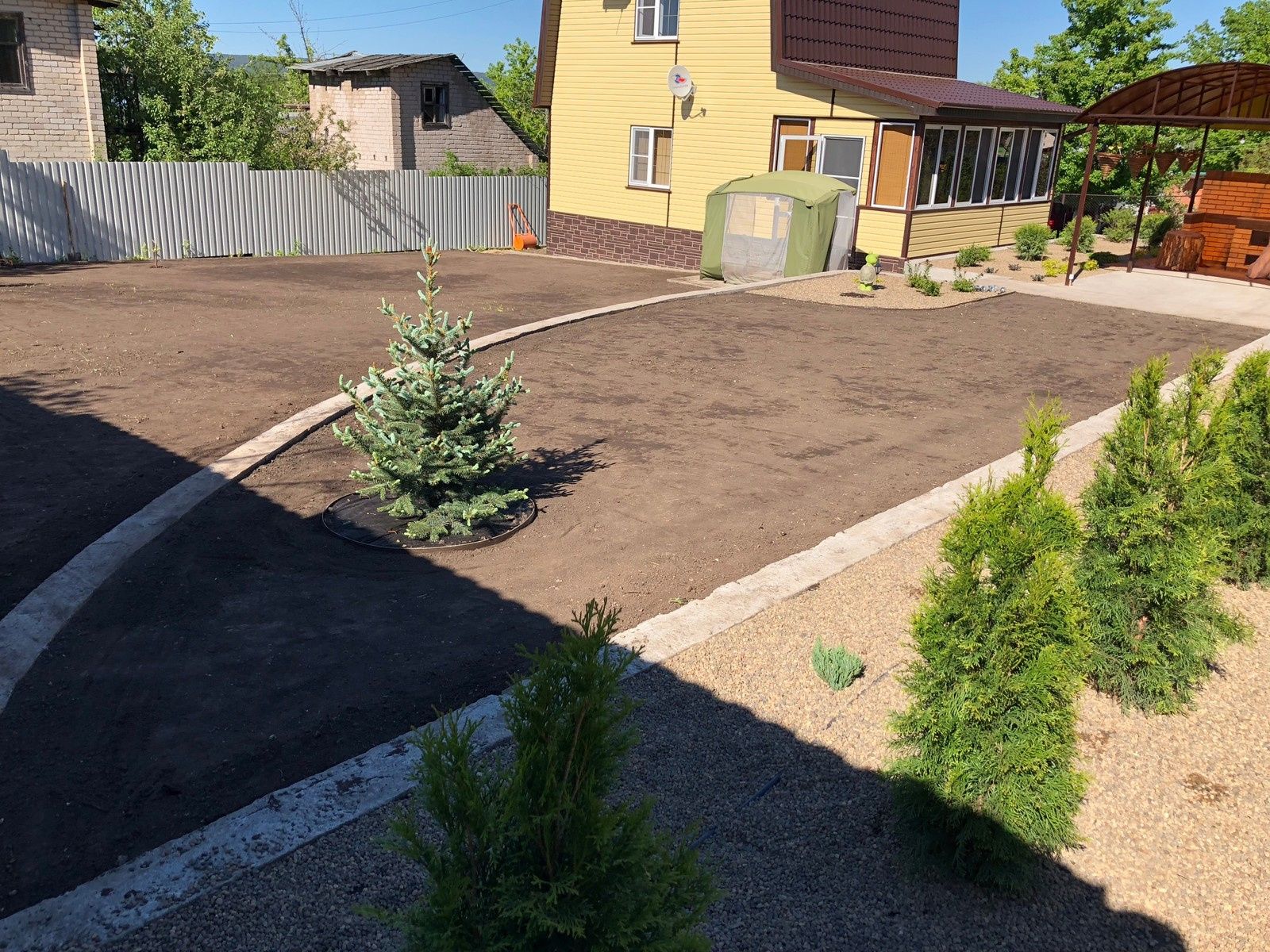 Ландшафтные работы, автополив, Самарская область, с. Зольное