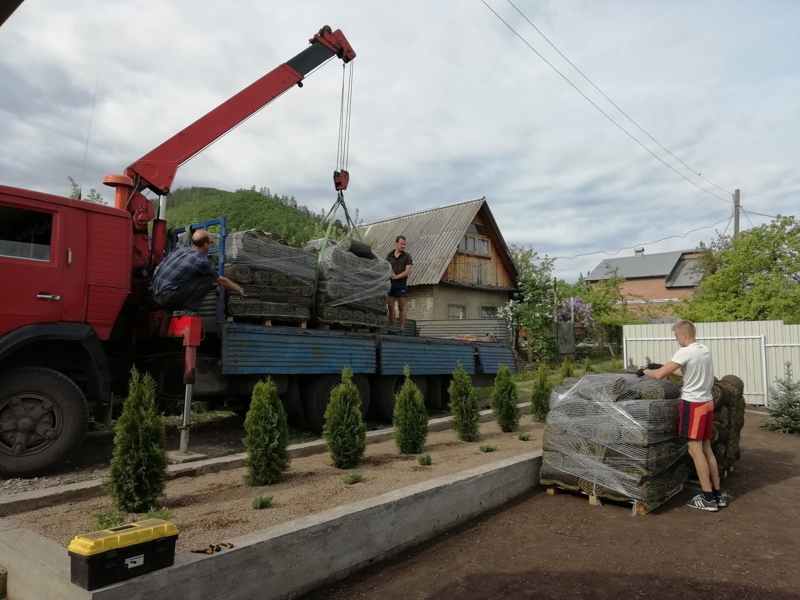 Ландшафтные работы, автополив, Самарская область, с. Зольное