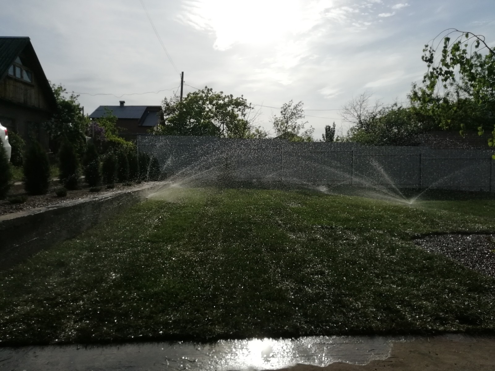 Ландшафтные работы, автополив, Самарская область, с. Зольное