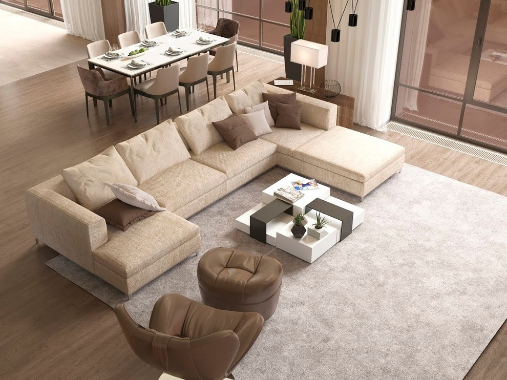 Гостиная в коттедже