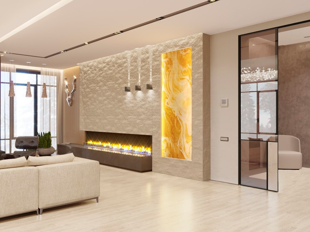 Гостиная в коттедже