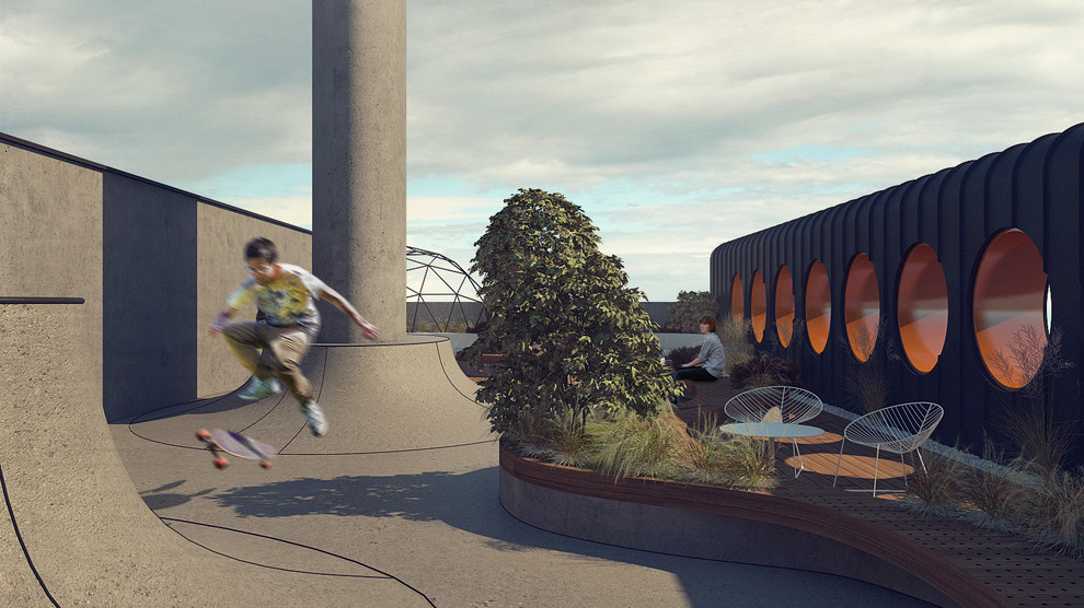 Офис на крыше для компании "Буше"