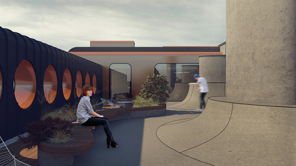 Офис на крыше для компании "Буше"