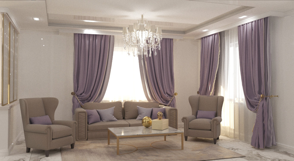 Кухня-гостиная в частном доме.