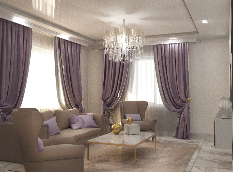 Кухня-гостиная в частном доме.