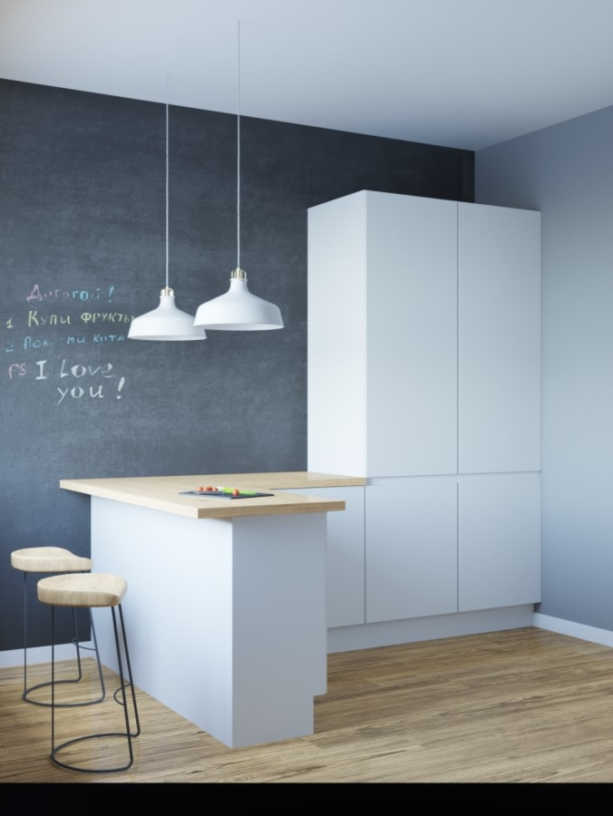 Дизайн интерьера в ЖК Березовая роща, 8а, стиль светлый лофт