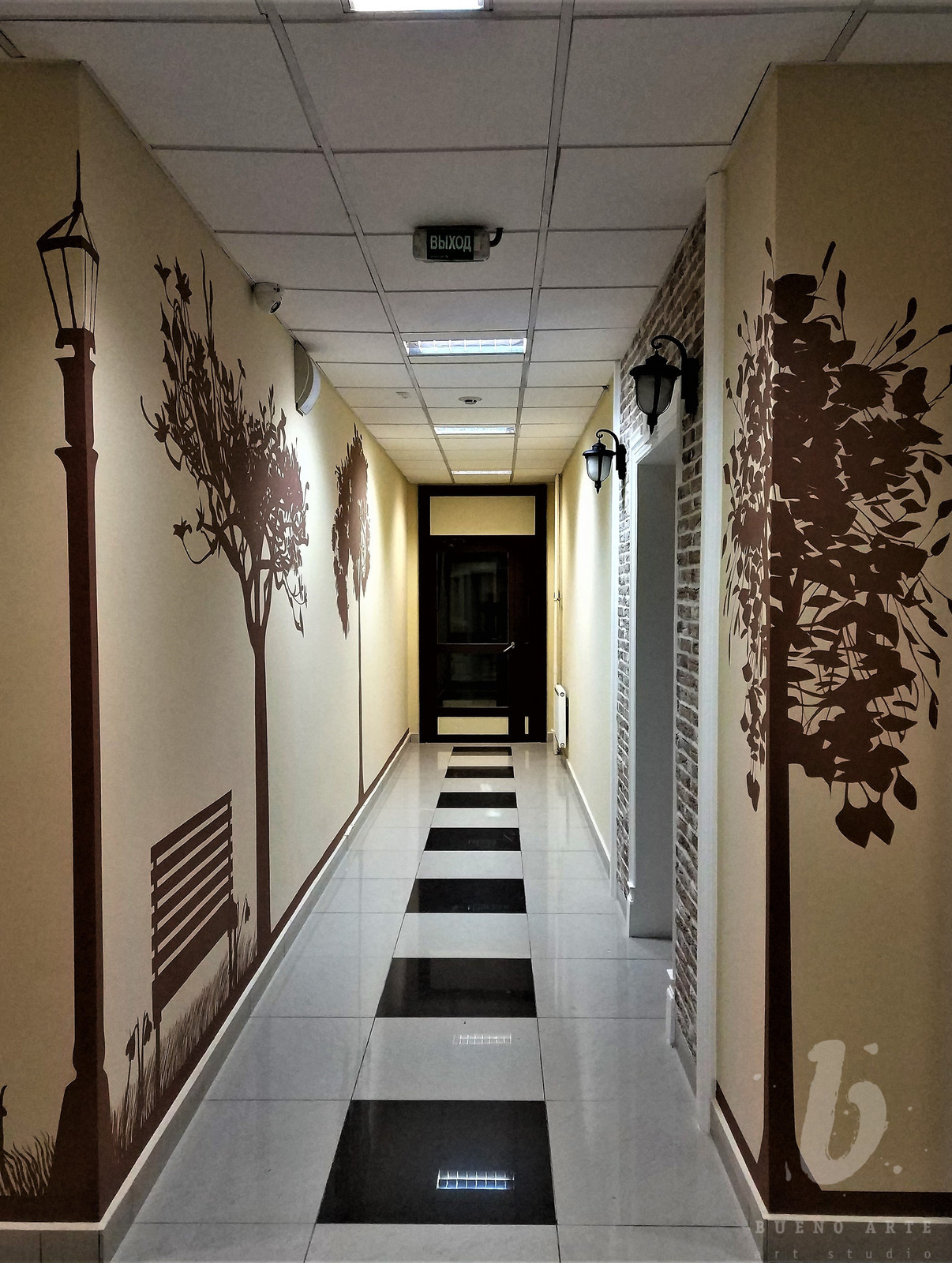 Оформление зоны в ЖК Континенталь