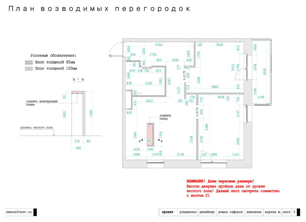 Пример исполнения проекта "Ромашково"