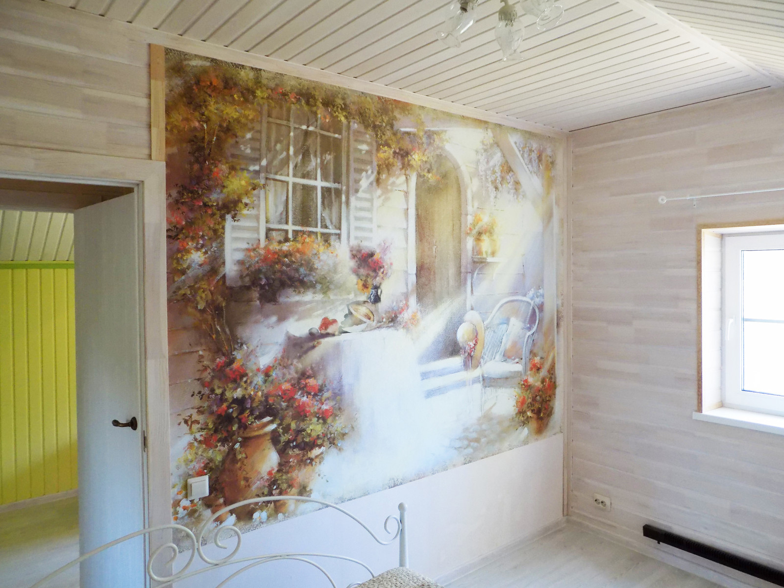 Обложка проекта: Фотообои в загородном доме