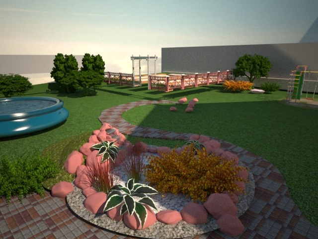 поселок Казеная заимка (ландшафтный дизайн проект)