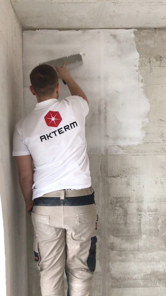 Утепление стены лоджии от промерзания жидкой теплоизоляцией АКТЕРМ Бетон
