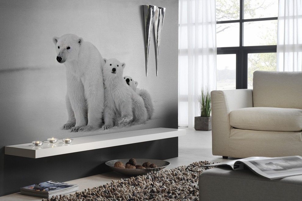 Маленькие фотообои в интерьере