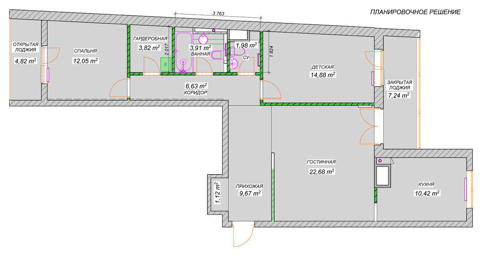 Планировочное решение