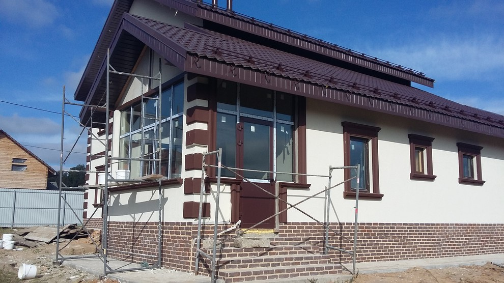 Отделка фасада декоративной штукатуркой