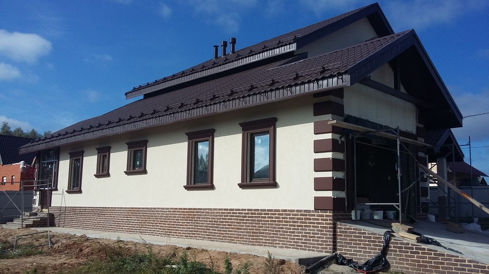 Отделка фасада декоративной штукатуркой