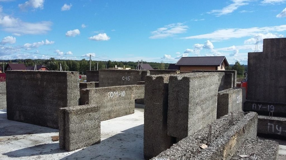 Строительство дома 240м2 из арболитовых панелей и блоков