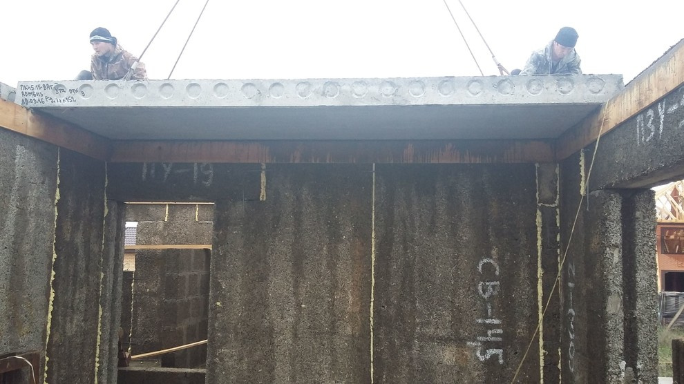 Строительство дома 240м2 из арболитовых панелей и блоков