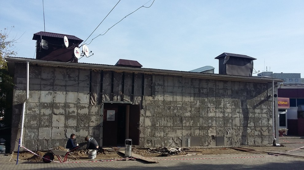 Фасад из керамогранита