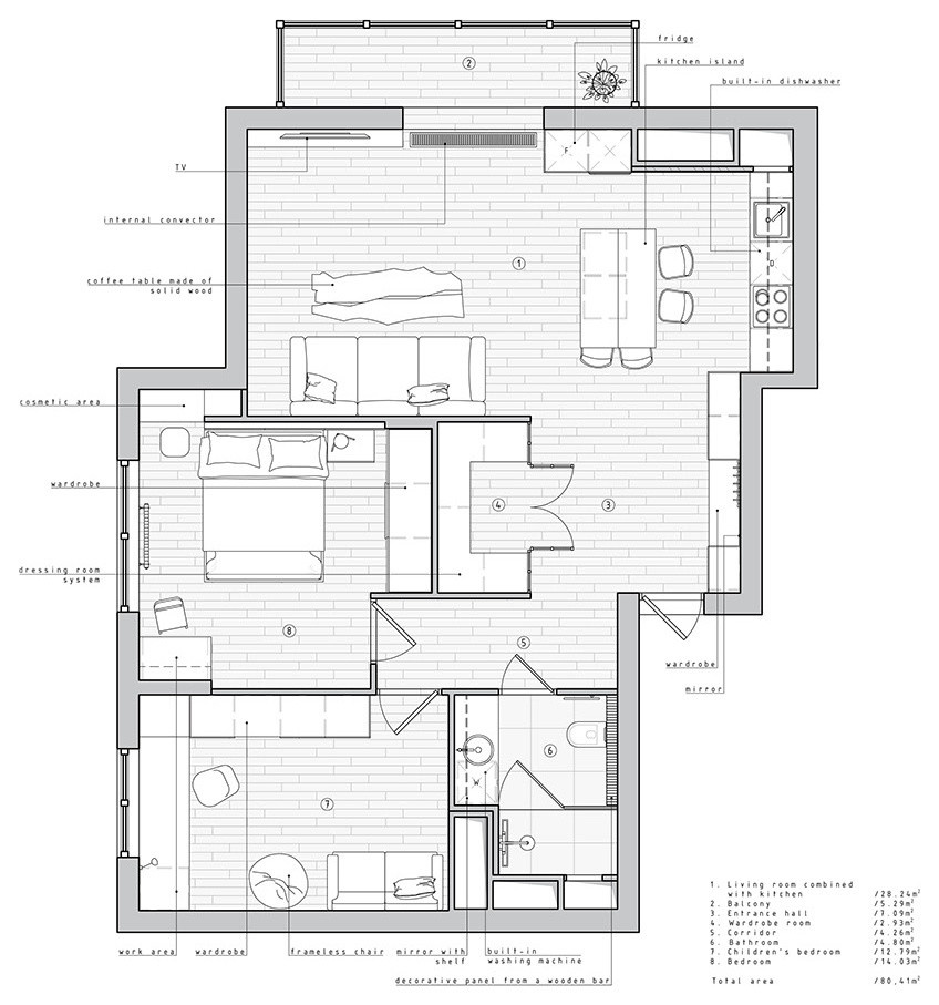 Apartment in Moscow | Russia  ✕  square meter: 80 m2 ✕  year: 2018 ✕